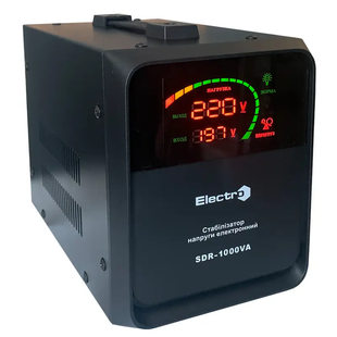 Электронный стабилизатор напряжения SDR-1000 (черный корпус) ElectrO SDR10EL фото