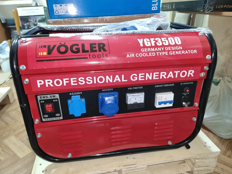 Генератор бензиновый 2.8 кВт Vogler Tools YGF3500/1 230В YGF3500/1 230В фото