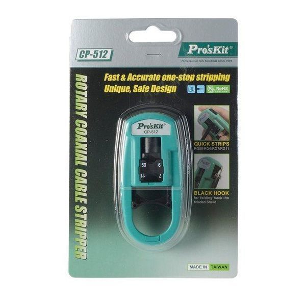 Інструмент для зачищення кабелю Pro'sKit CP-512 CP-512 фото