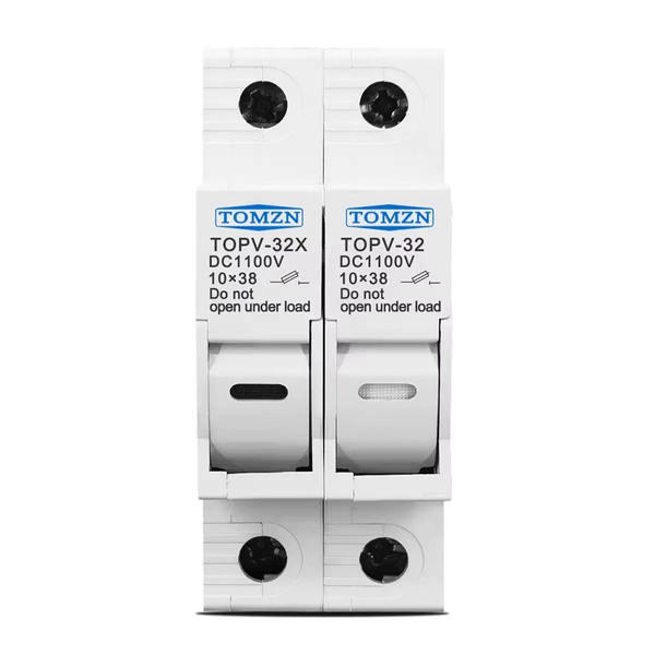 Тримач запобіжників TOMZN TOPV-30 2P 1100V DC для сонячних панелей PV систем TOMZNTOPV-302P1100VDC фото