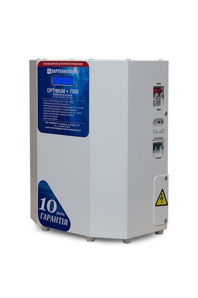 Стабілізатор напруги Укртехнологія OPTIMUM 7500 OPTIMUM7500 фото