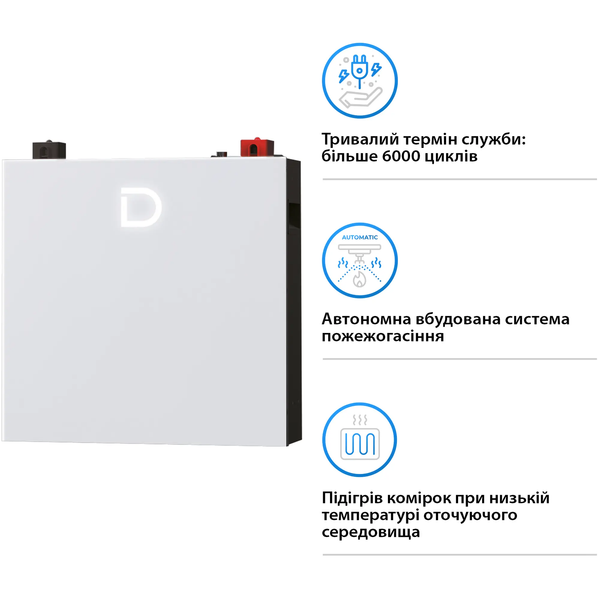 Акумуляторний модуль Dyness DL5.0C Pro 51.2v 100ah 5.12kwh LiFePo4 PEAKBLV5.051.2DY09 фото