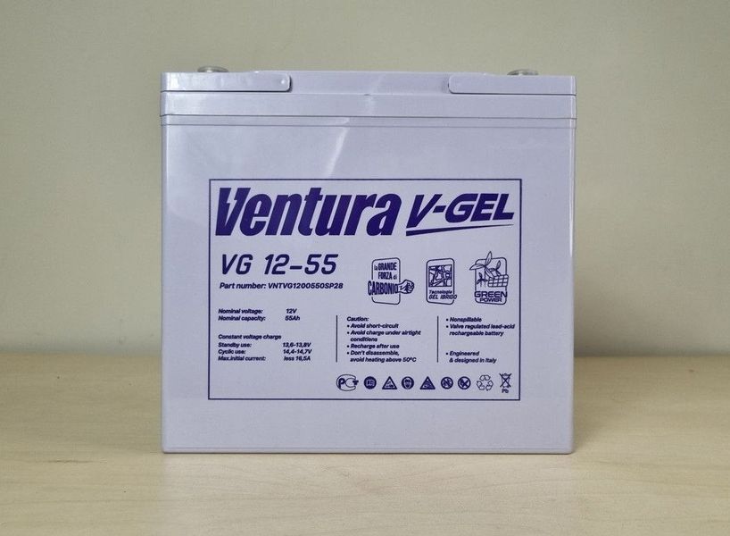 Гелевый аккумулятор Ventura VG 12-55 Ah 12V VG 12-55 GEL фото