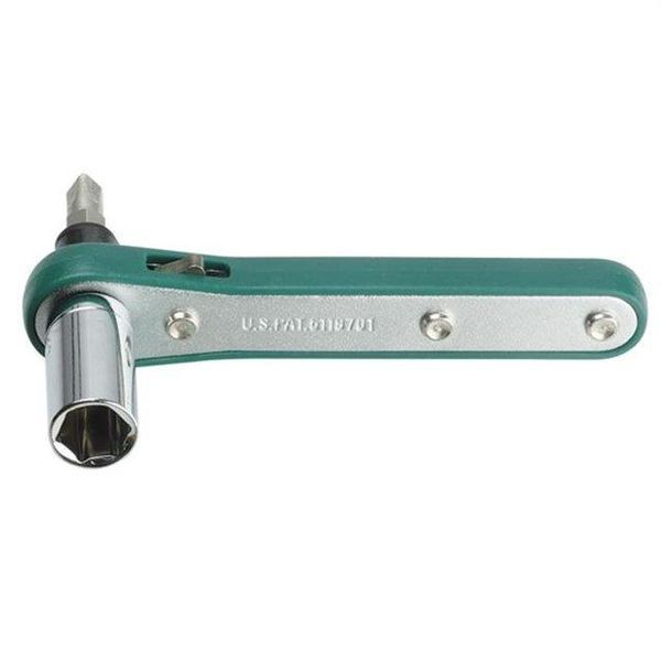 Двобічна рукоятка-тріскачка з насадками Pro'sKit 1PK-202A 1PK-202A фото