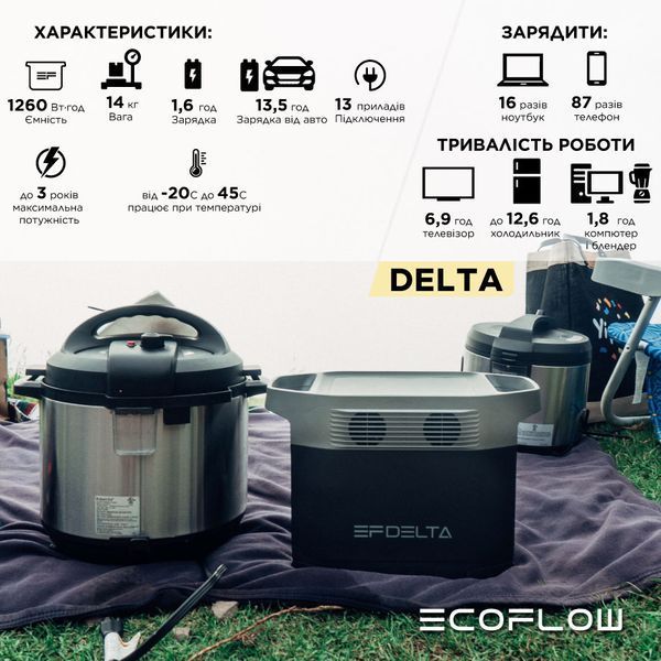 Зарядна станція EcoFlow DELTA EFDELTA1300-EU фото